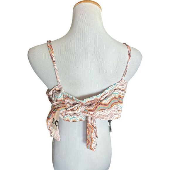 NWT Juniors Womens Kohls SO Pink & Yellow Floral Bandana Tank Top - Sz XL - Picture 3 of 3